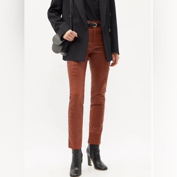 Frame DenimREDWOOD CROC LE SYLVIE LEATHER PANT